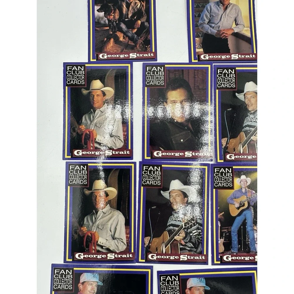 1995 George Strait Fan Club Collector Cards Lot of 18 Country Music